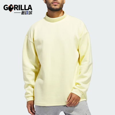 阿迪达斯男女宽松休闲立领卫衣