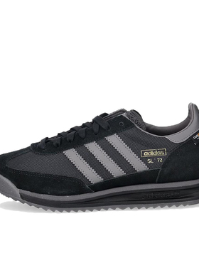 Adidas/阿迪达斯正品三叶草SL72新款男黑经典灰色休闲鞋KK3643