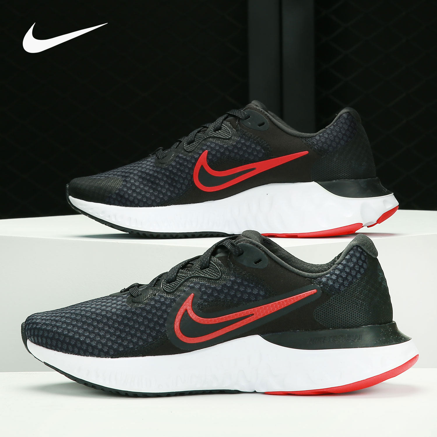 nike/耐克正品renew run 2男子新款轻便缓震健步跑步鞋cu3504-001