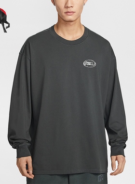 Nike/耐克正品男士印花套头简约时尚圆领长袖T恤IQ3770-070