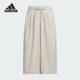 阿迪达斯正品 夏季 女士凉感宽松经典 Adidas 运动休闲裙裤 KC3760