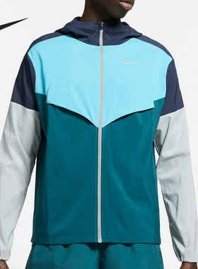 Nike/耐克官方正品男子运动防晒轻便薄款连帽运动外套 CZ9071-451