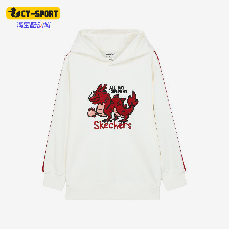 Skechers/斯凯奇正品新款儿童卡通动漫宽松卫衣套头衫