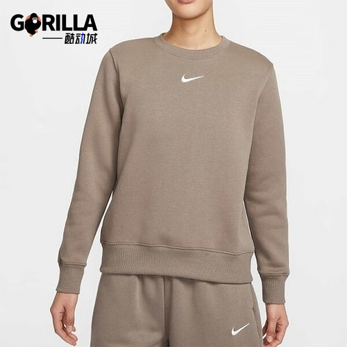 Nike/耐克正品2025新款女士宽松圆领运动保暖卫衣DQ5752-233