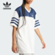 Adidas 三叶草篮球风女士宽松V领连衣裙IS2348 阿迪达斯正品