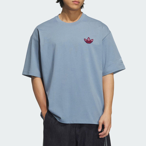 Adidas/阿迪达斯正品三叶草男士圆领简约针织经典短袖T恤KE5892