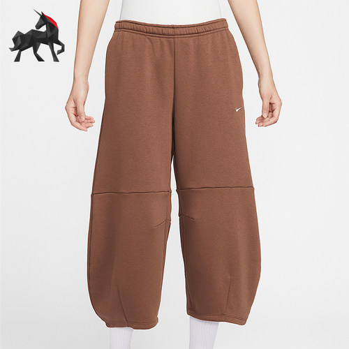 Nike/耐克正品Phoenix Fleece女士加绒宽松中腰九分裤IM7475-265