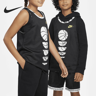T恤DX5515 Nike 儿童休闲运动双面穿圆领无袖 新款 010 耐克正品