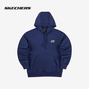 PULLOVER 男女同款 斯凯奇官方正品 Skechers 休闲针织连帽套头卫衣