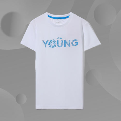 李宁童装短袖T恤男大童新款运动系列青少年圆领运动服YTSQ005