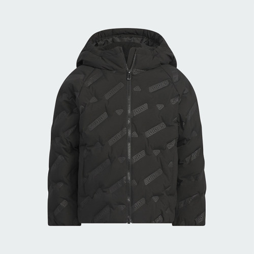 Adidas/阿迪达斯正品轻运动系列新款儿童经典黑色羽绒夹克KB5122