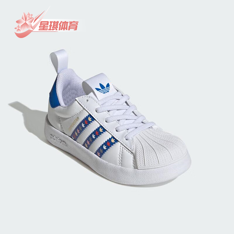 Adidas/阿迪达斯正品2025三叶草小童低帮日常耐磨休闲板鞋JQ5526