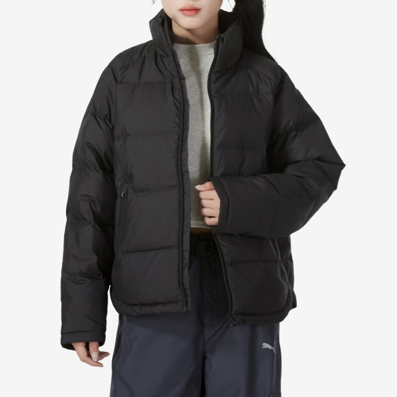 Puma/彪马正品2024秋季新款女士保暖运动立领防风休闲羽绒服图片
