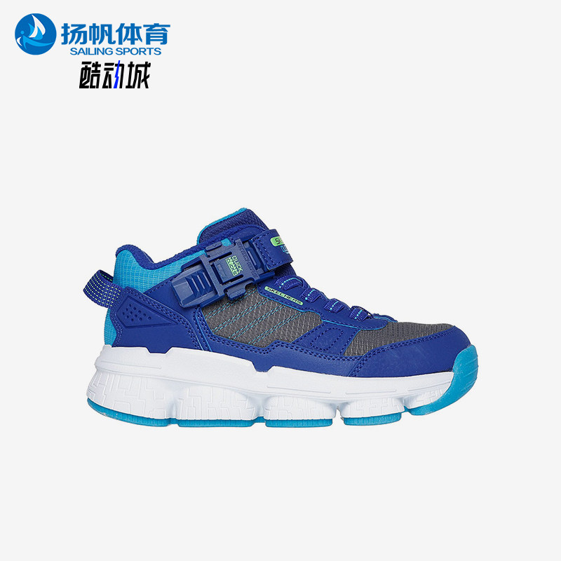 Skechers/斯凯奇正品新款男童轻质卡扣厚底耐磨休闲运动鞋