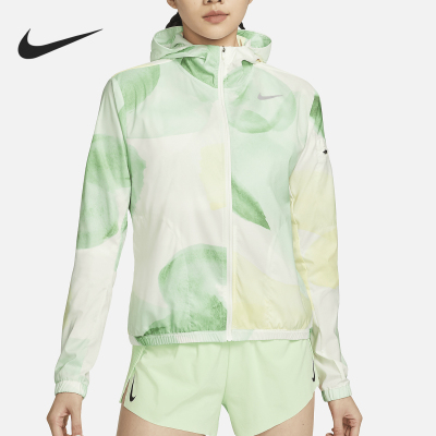 Nike/耐克正品新款女士拒水连帽跑步夹克防晒衣HF6181-133