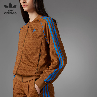 SSTR 阿迪达斯官方正品 Adidas 三叶草女子运动夹克外套IK7873