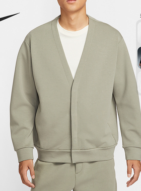 Nike/耐克正品2025男士宽松针织休闲柔软经典户外开衫HQ6949-010