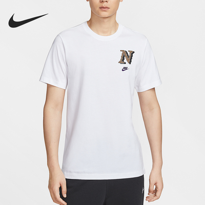 耐克男士针织图案休闲短袖