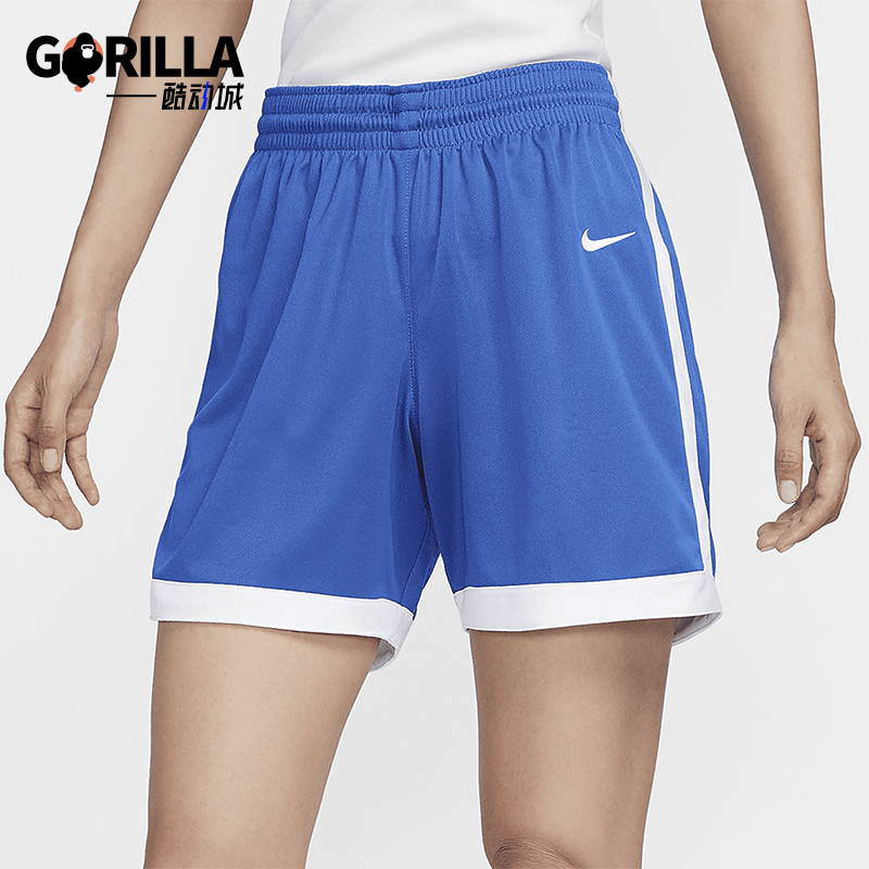 耐克女士运动拼接透气篮球短裤