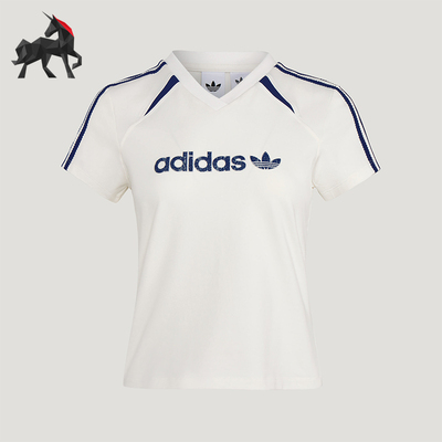 Adidas/阿迪达斯正品三叶草BLKTWT-SHIRT新款女经典短袖T恤KU4763