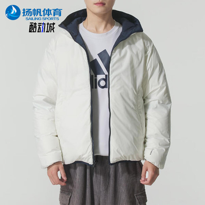 Adidas/阿迪达斯正品2025男士时尚双面穿保暖休闲羽绒服KC2491