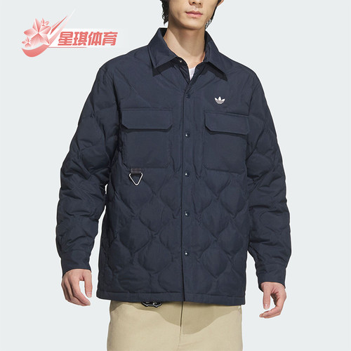 阿迪达斯男士宽松保暖羽绒服