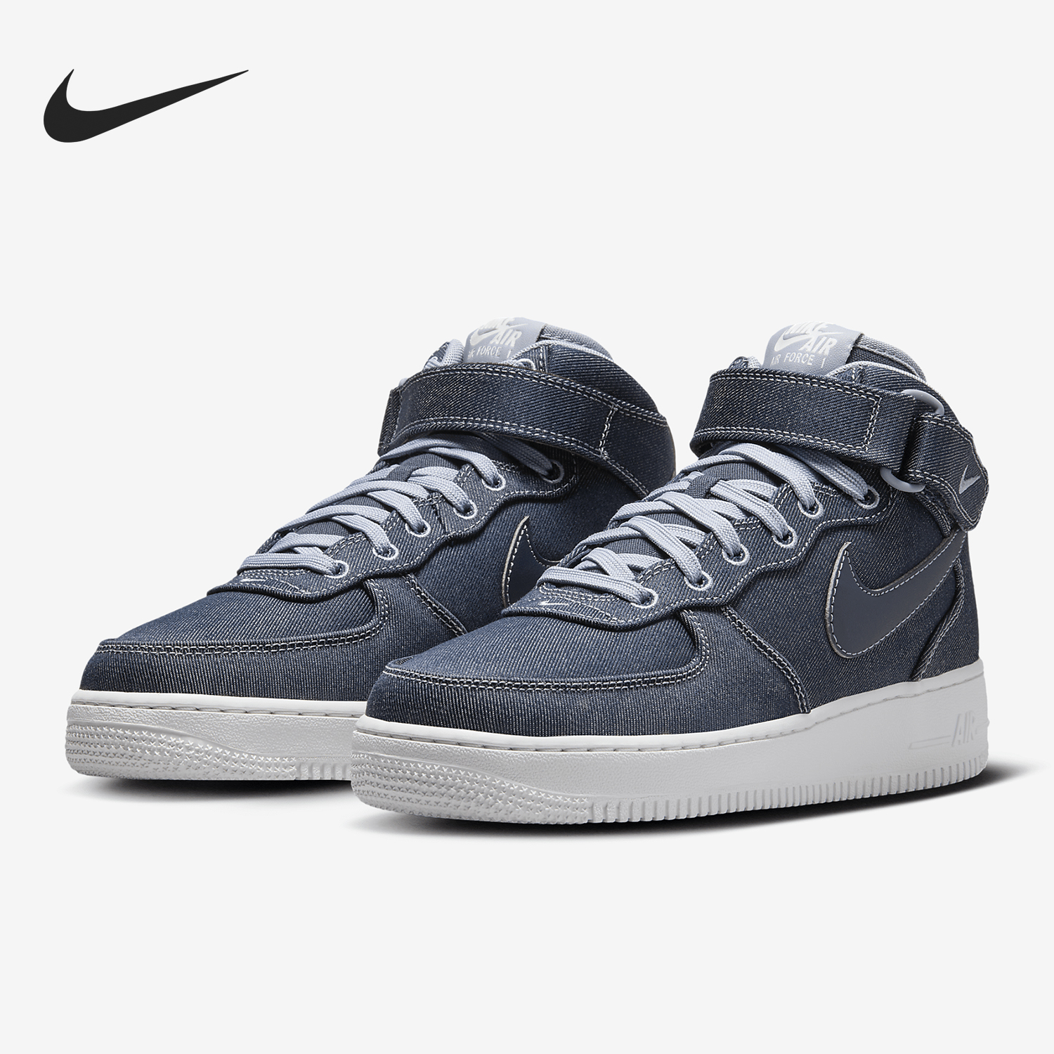 Nike/耐克正品Air Force 1女士运动魔术贴复古透气板鞋DD9625-400