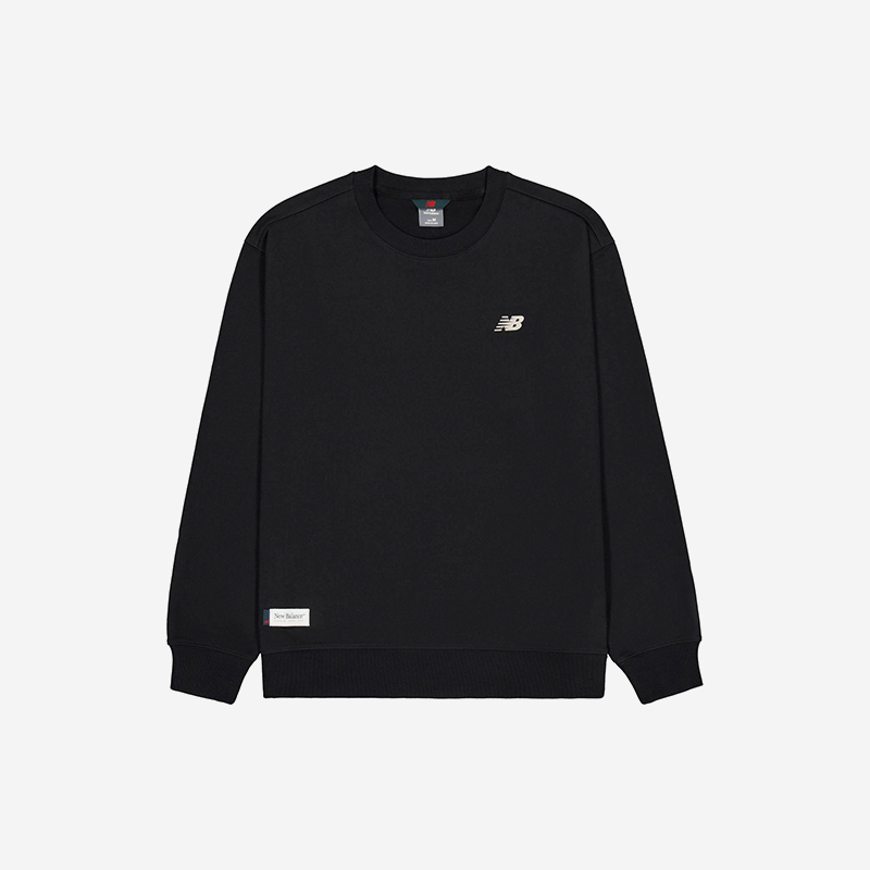 New Balance/NB正品2025新款男子舒适透气卫衣套头衫NCF11051-BK