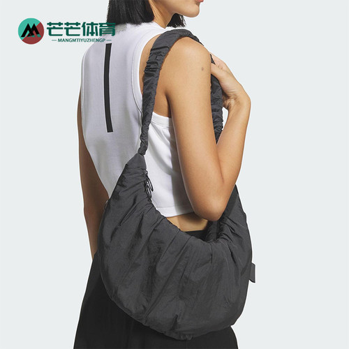 Adidas/阿迪达斯正品2026年春季女士经典运动收纳便携挎包JZ2143