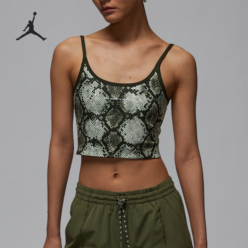 Nike/耐克正品JORDAN女士印花时尚短款吊带背心HM6501-222