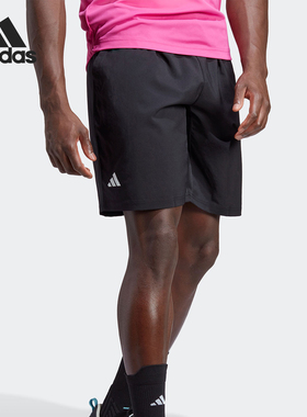 Adidas/阿迪达斯正品夏季男士运动网球透气梭织短裤HS3253