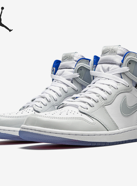 Nike/耐克正品Air Jordan 1 AJ1白蓝漆皮 渐变幻底 篮球鞋CK6637