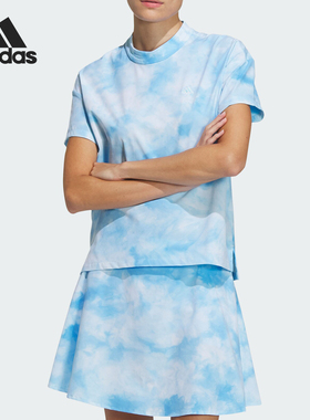 Adidas/阿迪达斯正品W PG SS MOCK女士高尔夫运动短袖IK9809