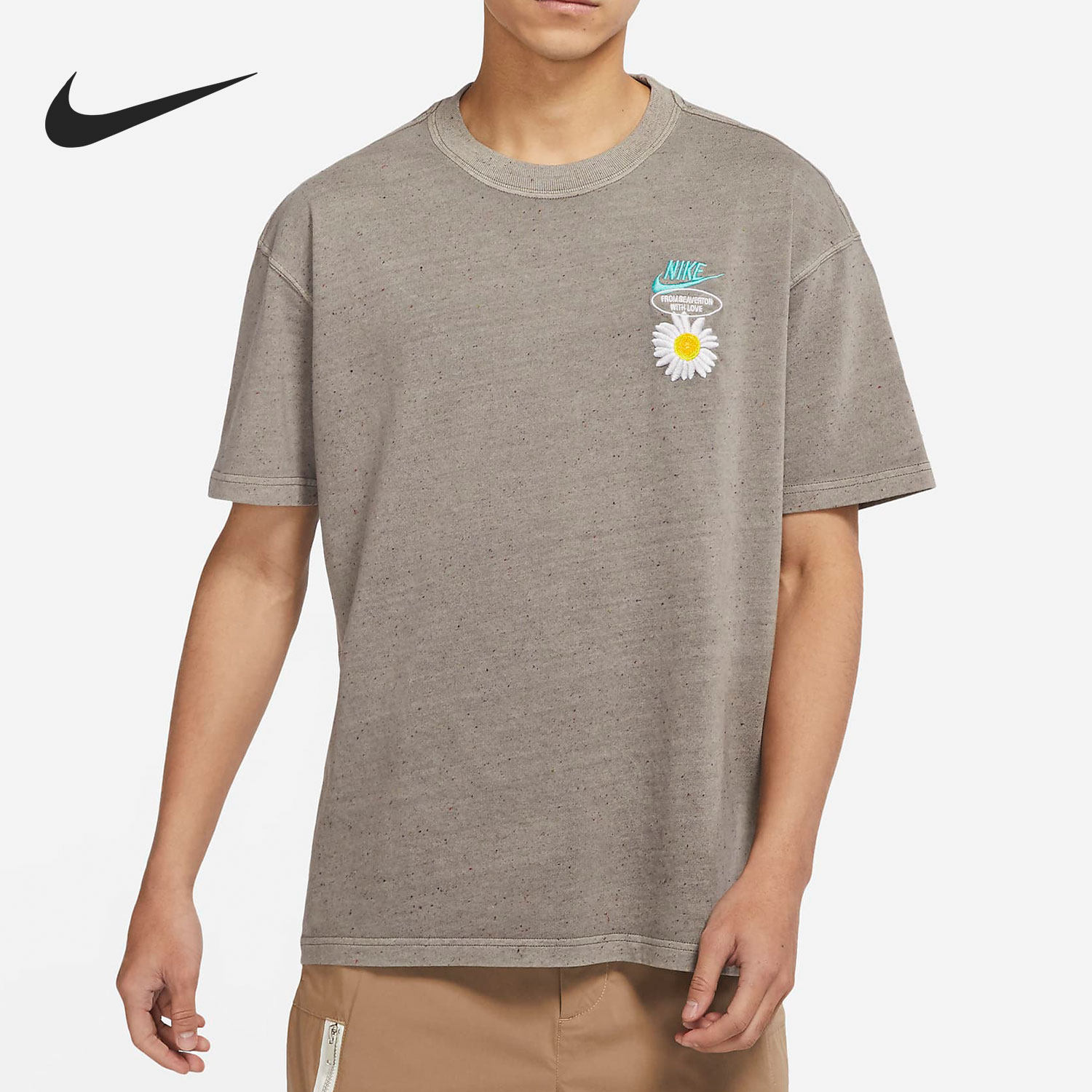 nike/耐克官方正品2022新款男子小雏菊运动短袖t恤 dm6334-289