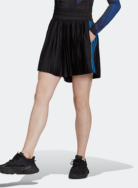 Adidas/阿迪达斯正品夏季新款三叶草女子运动百褶短裙 HB9398