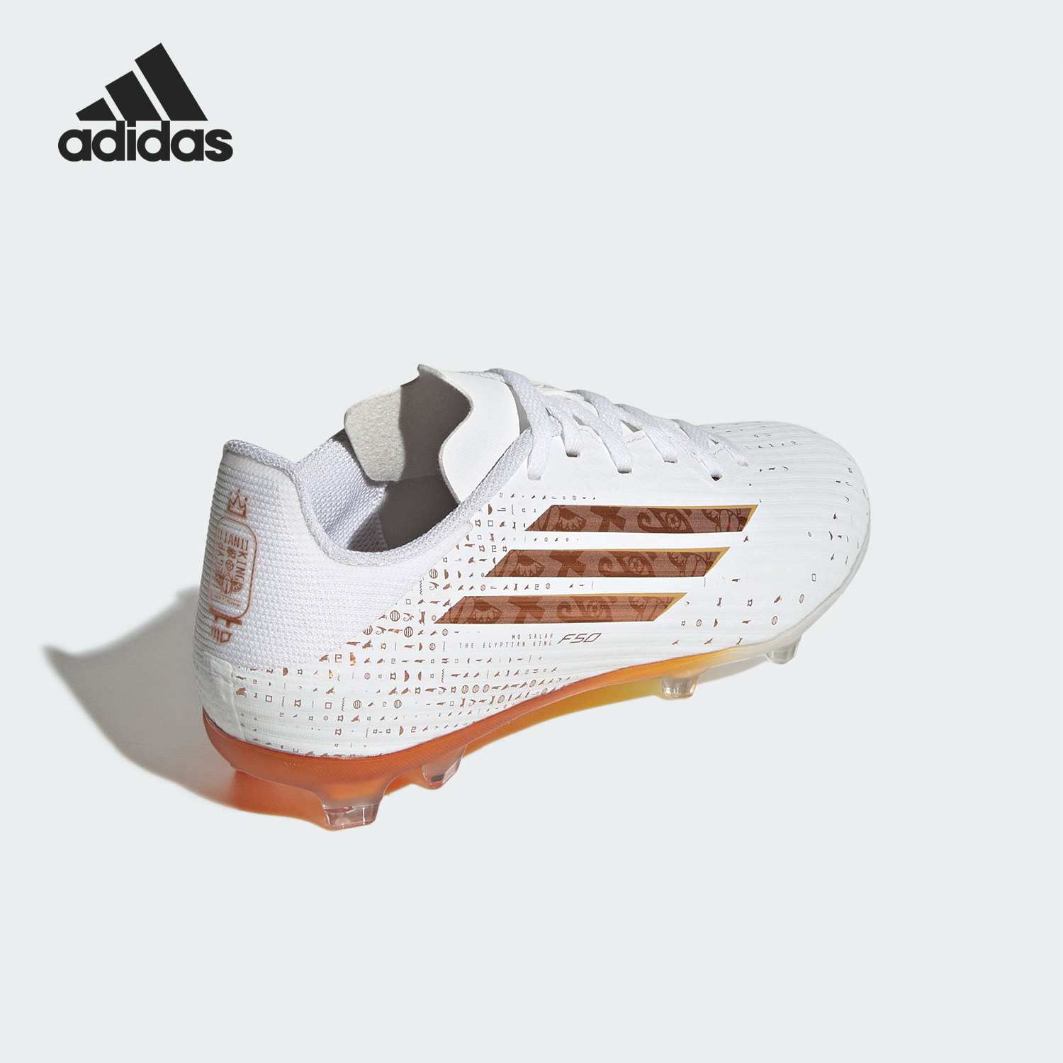 Adidas/阿迪达斯官方正品秋季款儿童低帮系带耐磨足球鞋KH9356