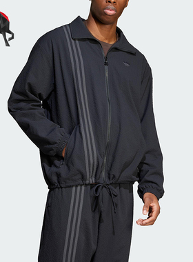 Adidas/阿迪达斯正品三叶草男士经典运动休闲梭织夹克外套JC7416