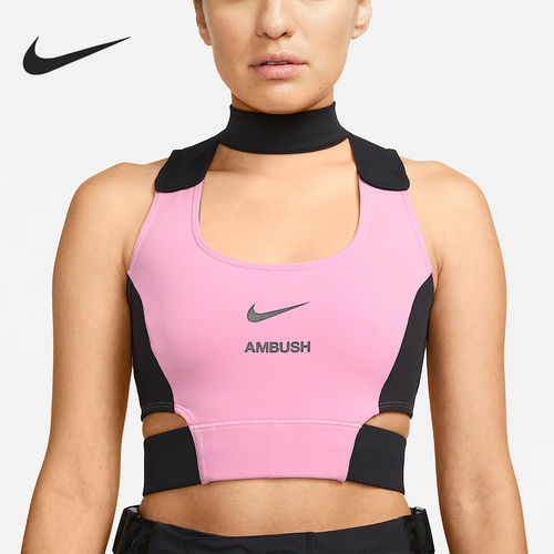 Nike耐克正品Crop Top女款美版运动休闲速干撞色背心CV0548-693