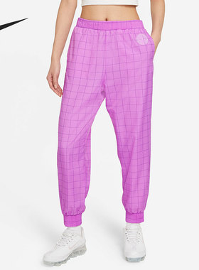 Nike/耐克正品女子舒适梭织中腰透气运动休闲长裤 CZ8561-597