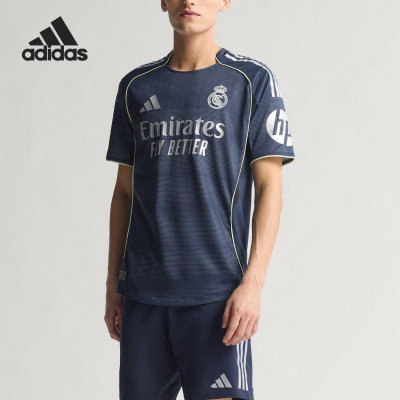 Adidas/阿迪达斯正品2025夏季款男士修身圆领比赛短袖JV5920