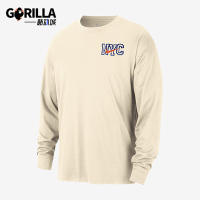 Nike/耐克正品2025男士印花圆领套头休闲运动长袖上衣HV5595-120