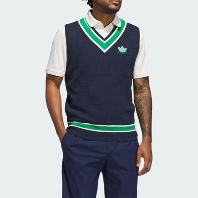 Adidas/阿迪达斯正品三叶草男士无袖高尔夫运动针织马甲JN9736
