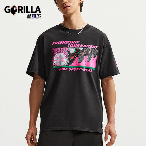 Nike/耐克正品夏季男士日常印花宽松潮流休闲耐穿T恤IR5775-045