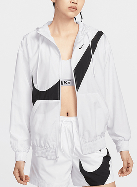 Nike/耐克正品Sportswear女士大勾梭织经典轻薄外套HM8972-100