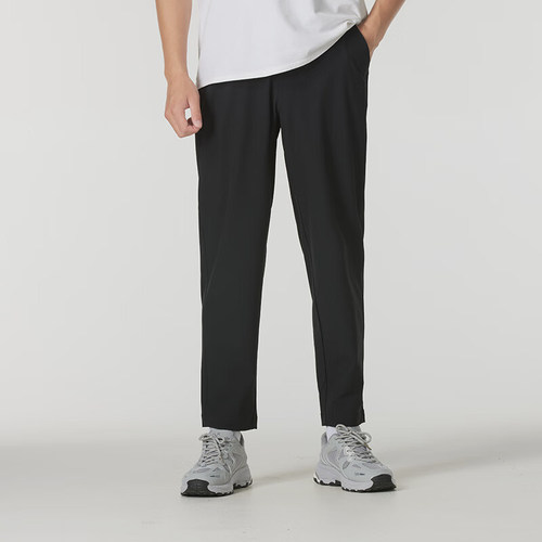 New Balance/NB正品2025新款男子梭织运动直筒长裤AMP43305-BK