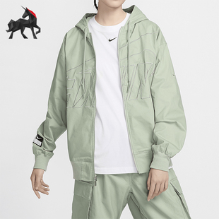 Nike/耐克正品24冬新款女士休闲绣倒钩宽松外套FV7775-370