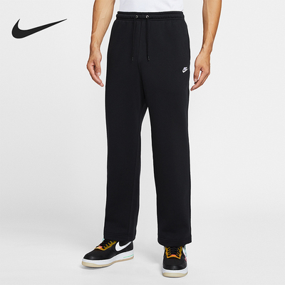 Nike/耐克正品 Club 男士系带加绒运动直筒针织长裤FN3732-010