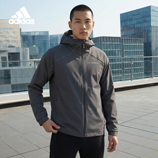 Adidas/阿迪达斯正品TERREX男士户外三合一连帽冲锋衣JV8688