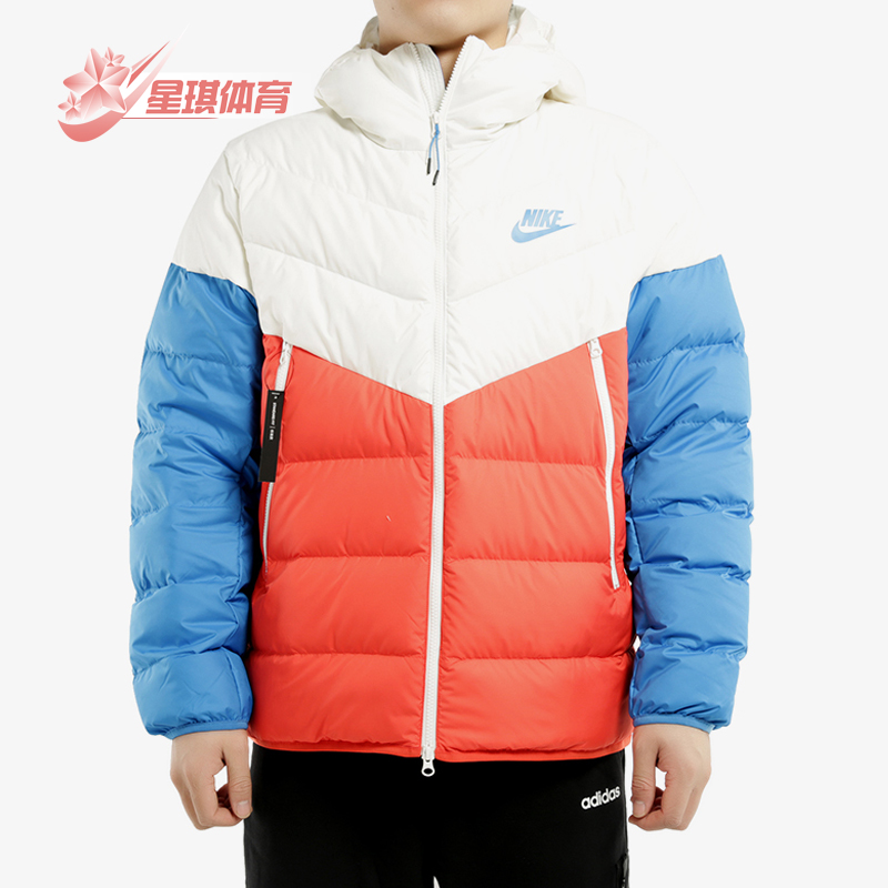 耐克男子连帽梭织运动羽绒服