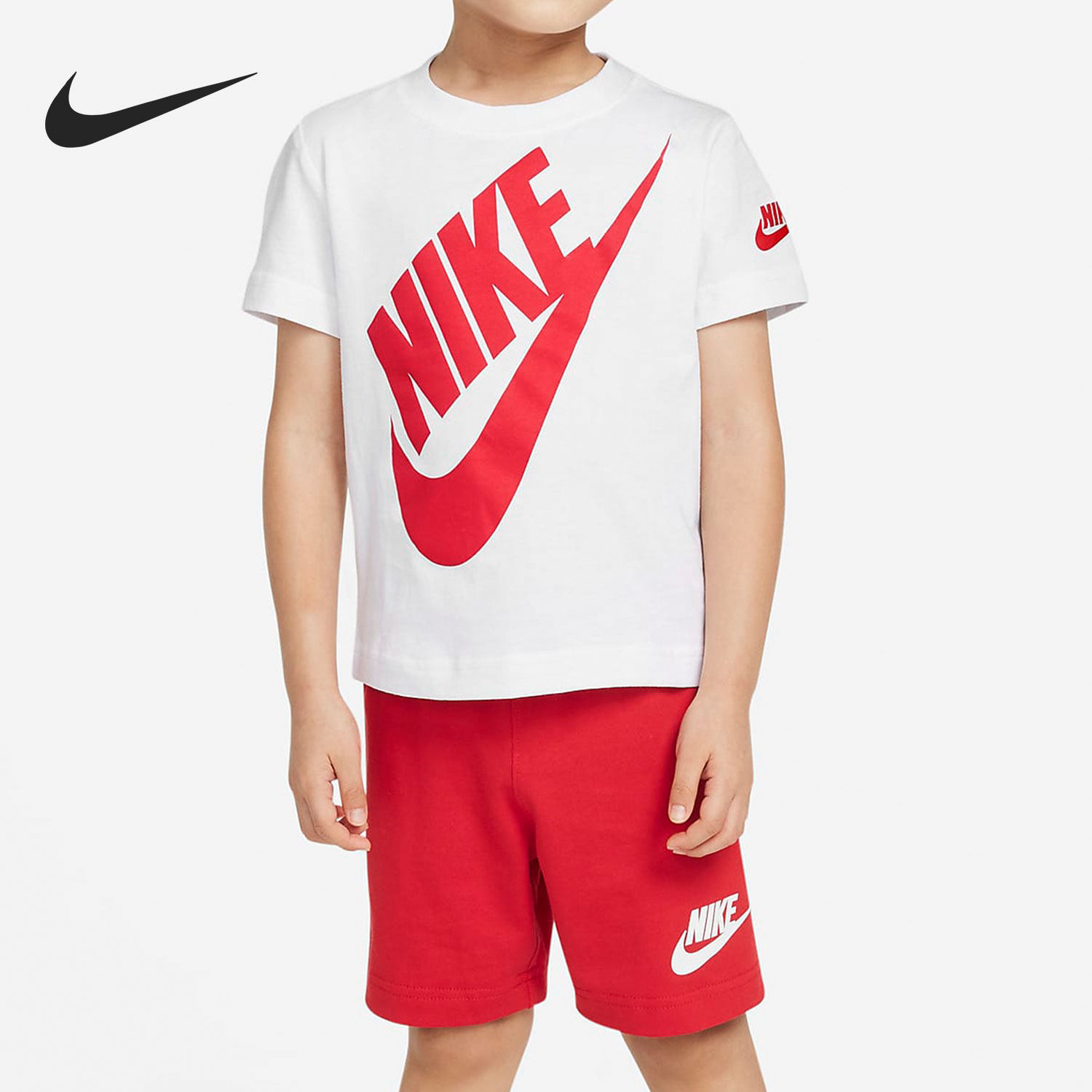 Nike/耐克正品夏季新款儿童运动休闲婴幼童T恤套装DO-657
